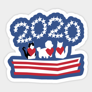 Patriotic 2020 Pets Sticker